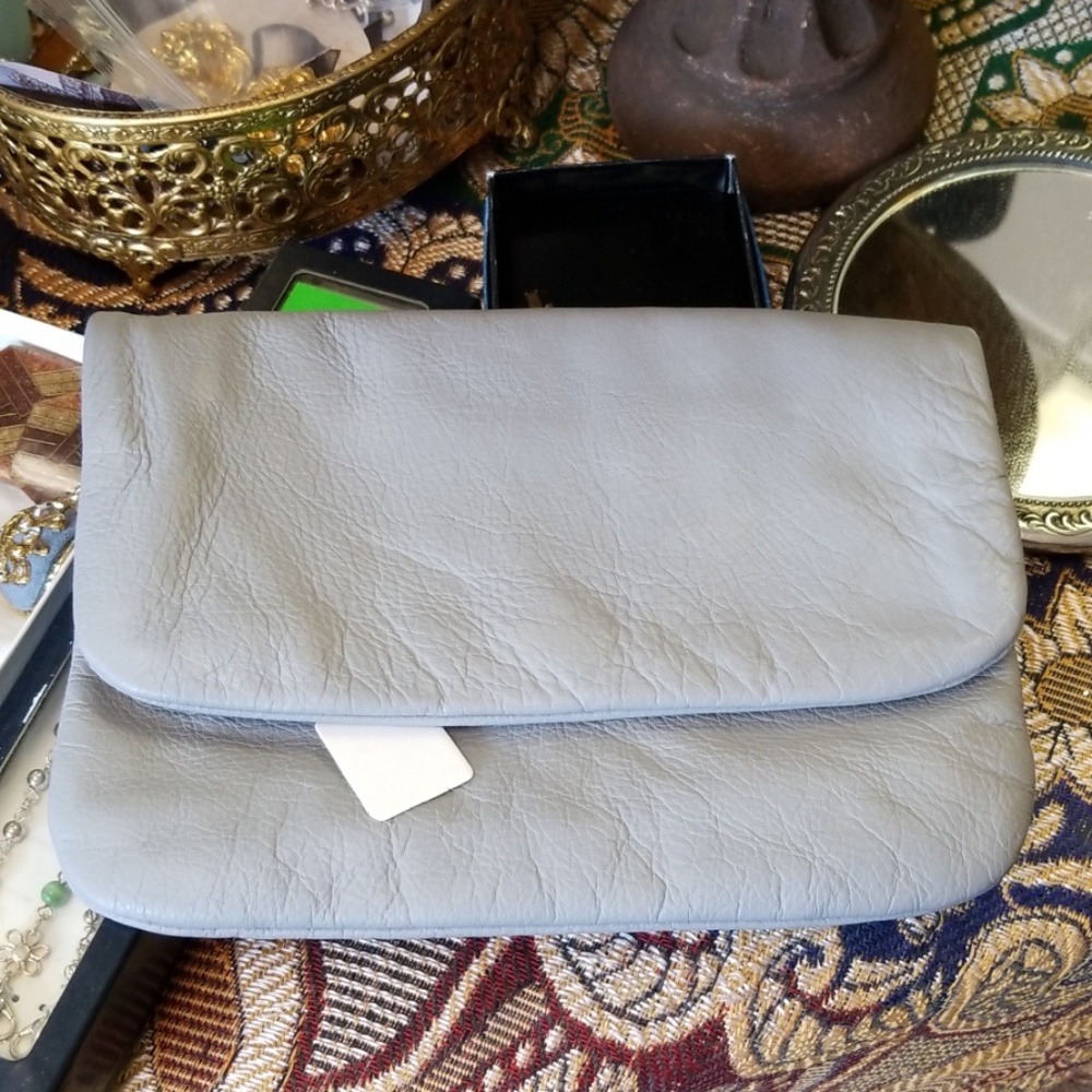 Beautiful Light Gray Pouch Clutch